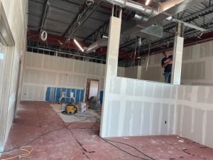 installing the interior walls