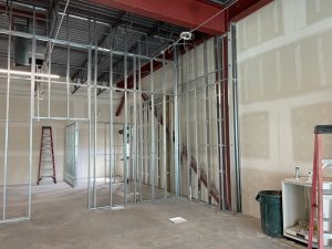 interior construction of the fort lupton cafe