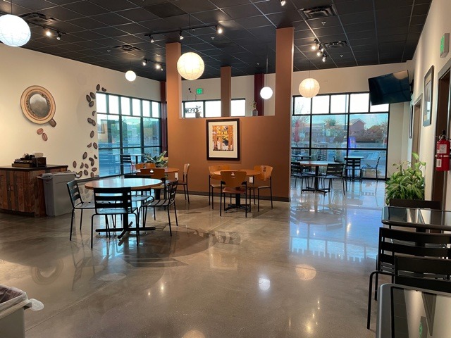 full seating area in the cafe