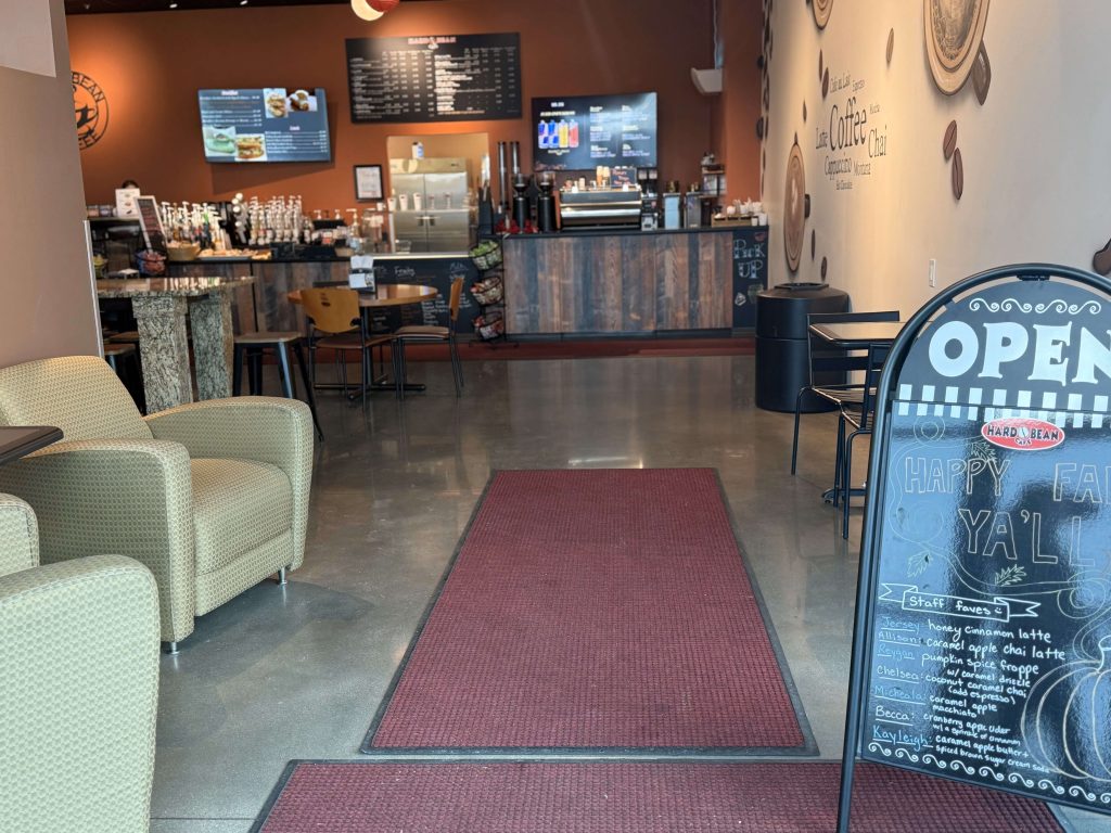 entryway in coffee shop